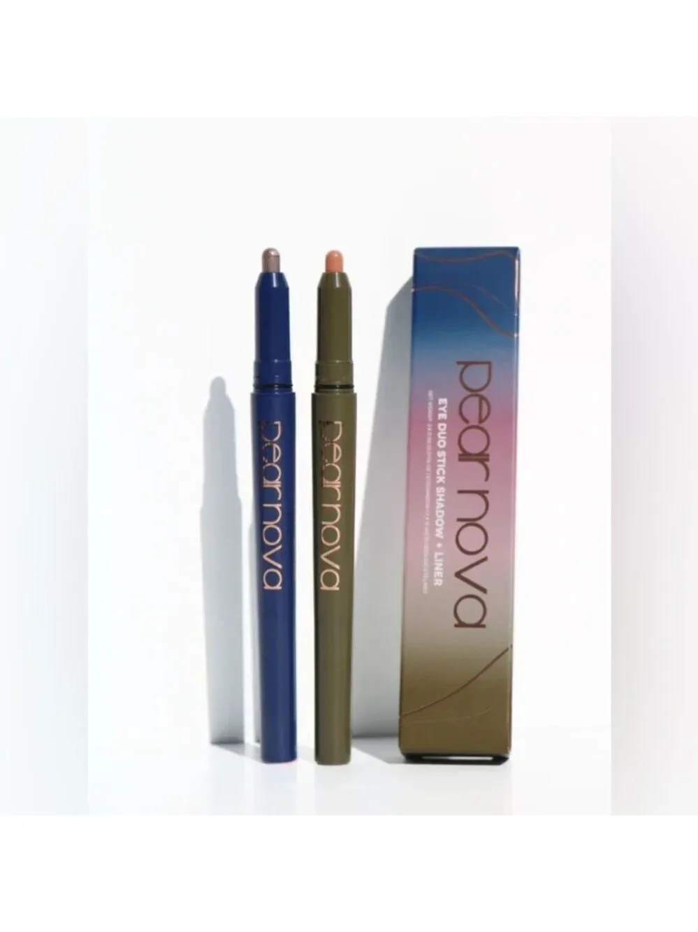 NIB Pear Nova Eye Duo Stick Shadow + Liner in Azurite & Unakite (2 duo sticks)